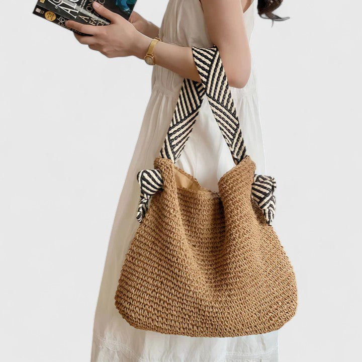 Lyra Collection | Handbag Tote Bag with Handwoven Design & Statement Straps | Versatile Accessory for Stylish Outings