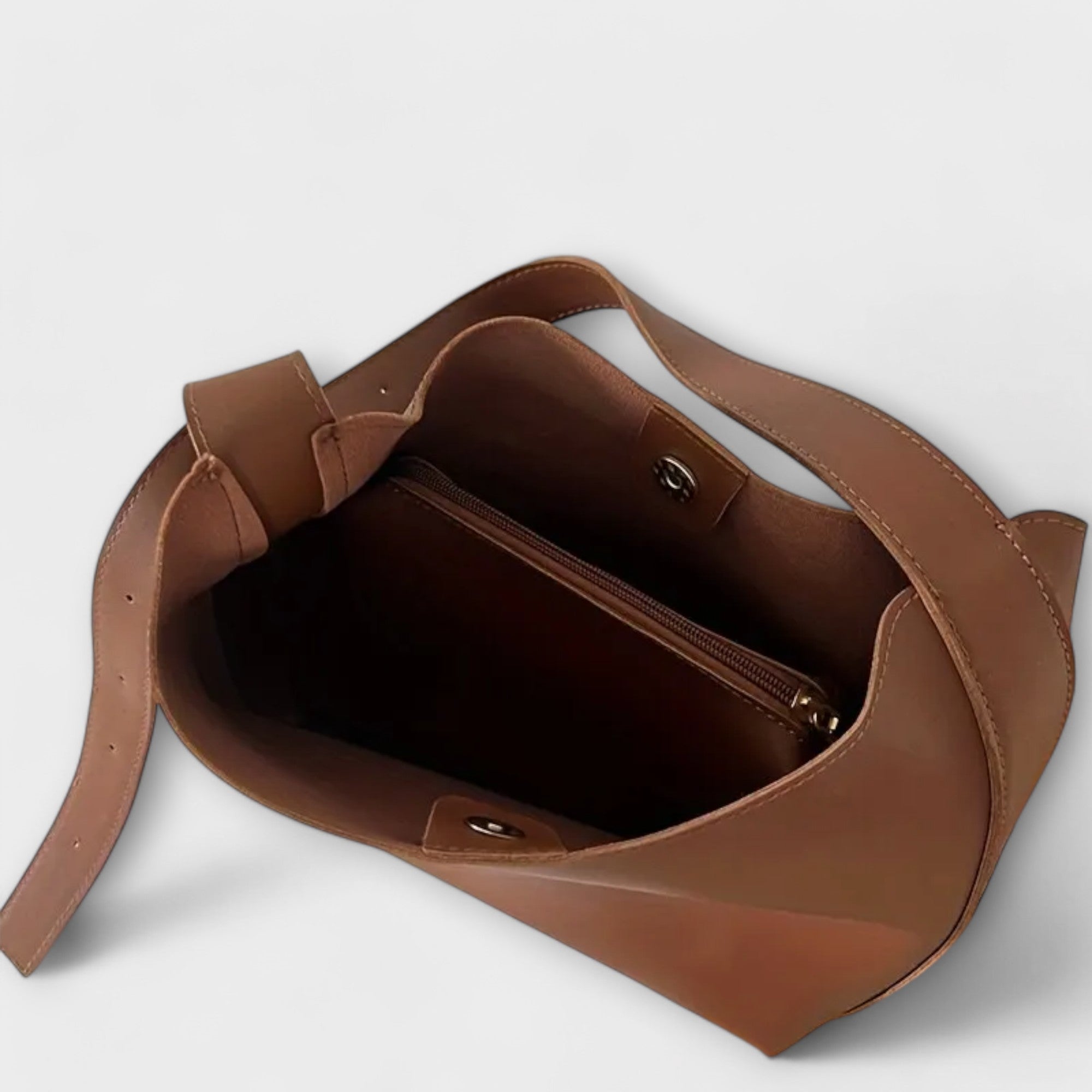 Olivia Collection | Black Shoulder Bag with Wide Strap | Elegant Design for Everyday Use